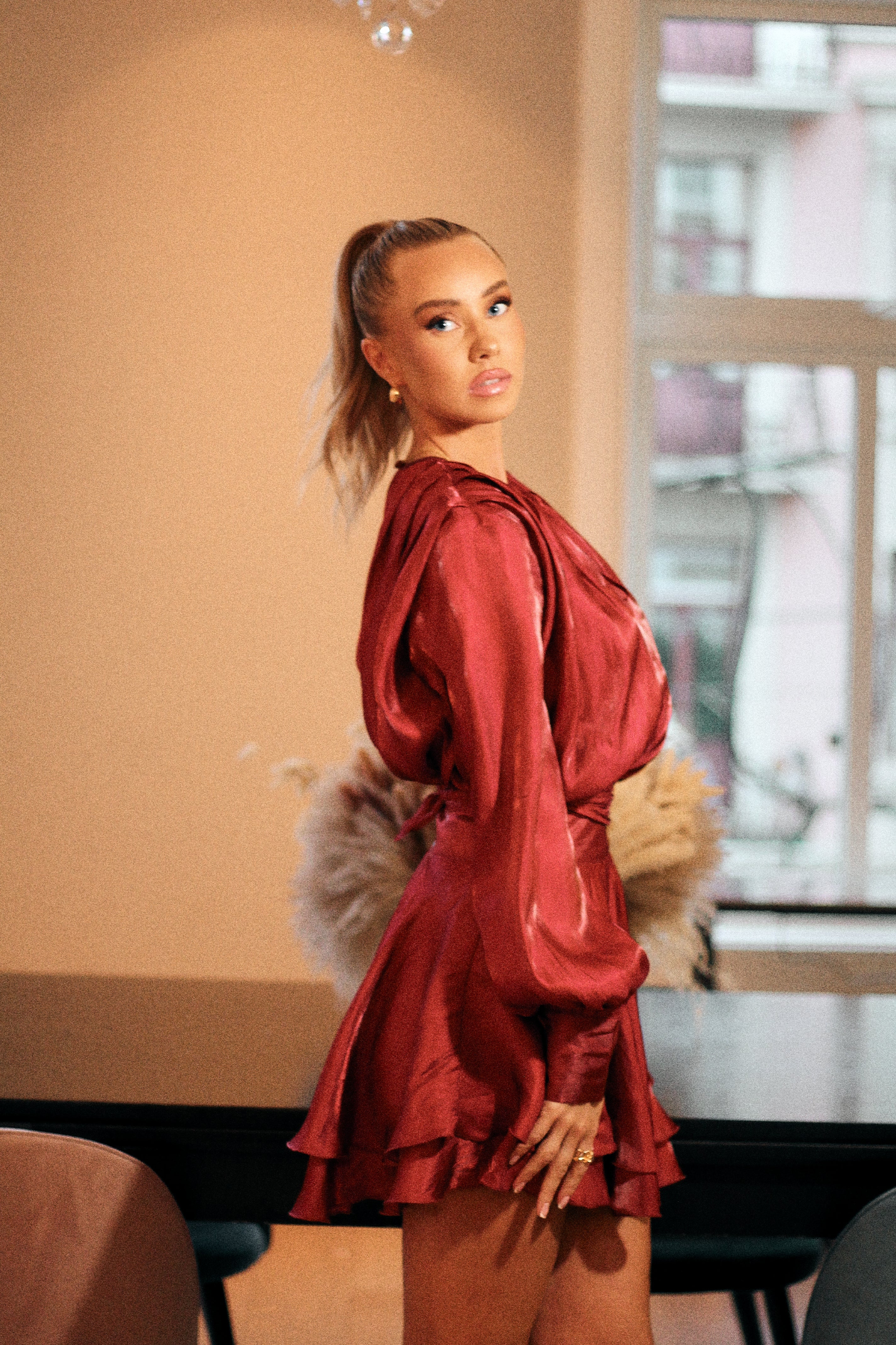 Andrine Kjole - Burgunder